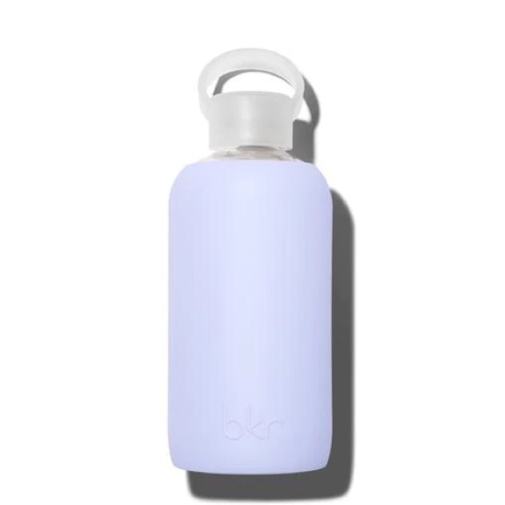 BKR Glass water bottle 500ml in periwinkle